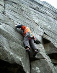Hamish leading Black Hawk Traverse