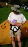 Peter equips himself for the glaciers of Glenridding