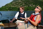 Peter and Lottie sailing