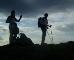 Simon and Peter on the summit of Green Crag