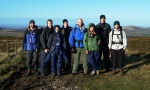 The group at the border: Toby, Tyler, Jillian, Josh, Steve, Giedre, Tom, Matt