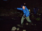 Steve negotiates the final river crossing