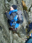 Michael on the awkward step