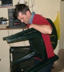 Phil stuck in "Chair Cave"