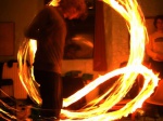 George with fire
