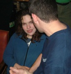 An evil look from Sarah (or is that Emma...?!)