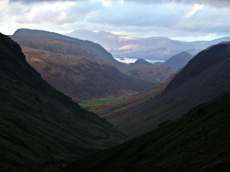 20050110-152242.jpg - View down Borrowdale to Derwent Water and Skiddaw