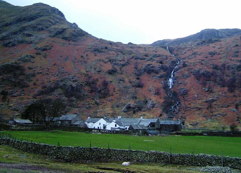 20050112-095534.jpg - Seathwaite farm and Sour Milk Gill