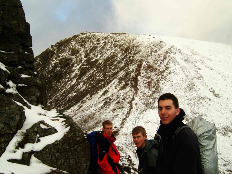 20050113-150516.jpg - Richard, David and Alex pose in front of Green Gable