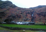 Seathwaite farm and Sour Milk Gill