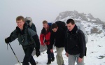 Will valiantly leads his trio of zombies up the hill