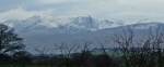 On the way home: a distant view of Sharp Edge on Blencathra
