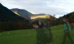 Ghosts of Michael, Will and Helen cross the bunkhouse field