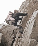 Toby scouts for a good route