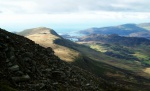 View west towards Barmouth and the sea