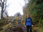 Shona on the old path down to Pontneddfechan