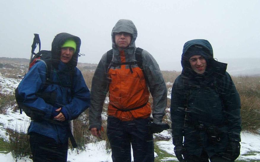 20050213-121438.jpg - Steve, Anton and Dave put on their cheerful faces whilst I make them pose in the blizzard