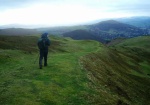 Dave exploring the prehistoric Caer Caradoc fort