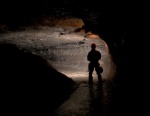 Nick illuminates the passageway