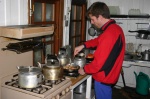 Jim on kitchen duty