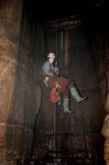Sarah in the entrance pitch