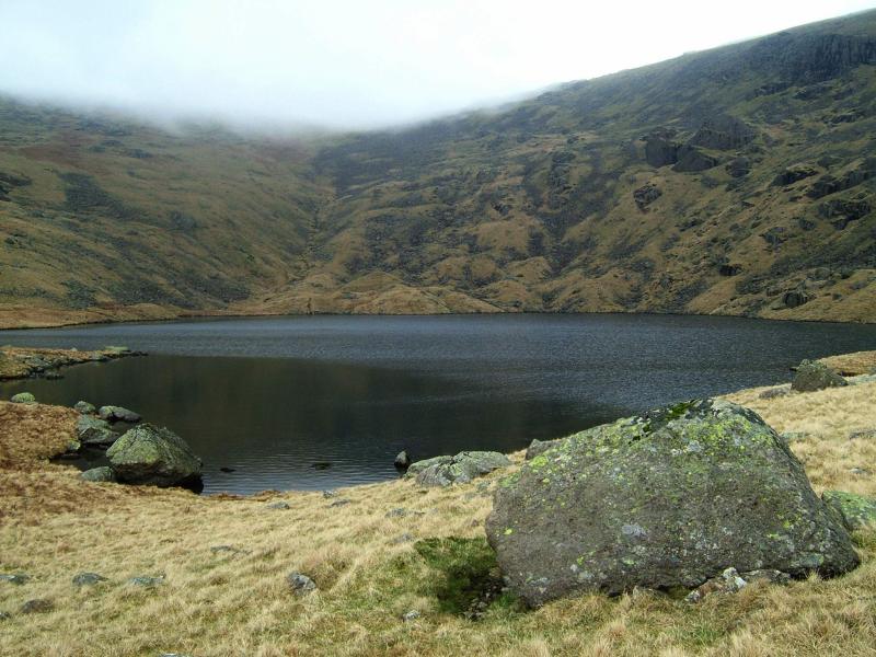 20050327-104938.jpg - Looking back across Scoat Tarn to our camping spot