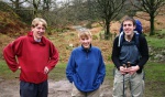 Peter, Lottie and Dave almost ready to go