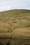 Peter, Lottie and Dave head up Lank Rigg