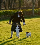 Ric practising for the World Dog-Lifting Championship
