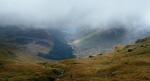 Nick descends towards Glen Kinglass