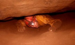 Paul emerges from a long, strenuous crawl