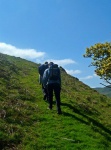 Setting off up to Loadpot Hill