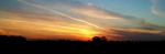 On the road: Sunset near Wetherby