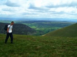Rich on Bowscale Fell, with Greystoke Forest spread out behind