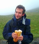 Matt has a light snack on Carl Side
