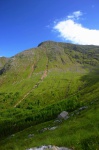 View back up from the descent