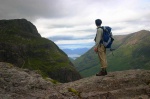 Dave looks towards Ardgour from Gearr Aonach