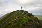 Andrew and Sarah heading towards Sgùrr a' Mhàim