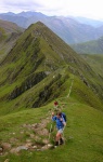 Looking back at the "Devil's Ridge"