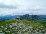 Peter, Helen, Lottie & Michael continuing along the ridge towards Aonach air Chrith