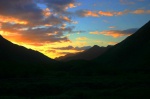Sunset in Glen Shiel