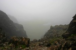 Looking down one of the gullies