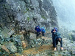 Ascending Sgùrr Dearg as the mist gets wetter