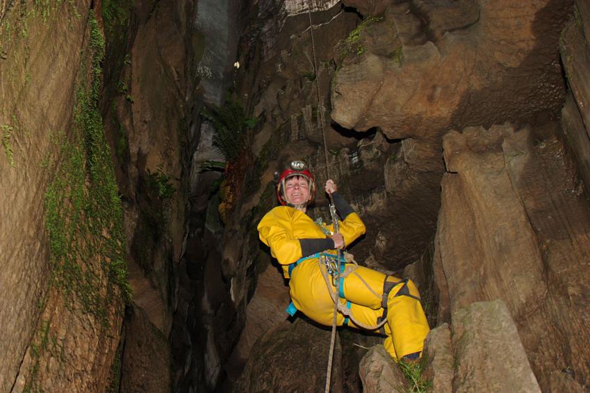 20050821-124422.jpg - Alison near the foot of the pitch