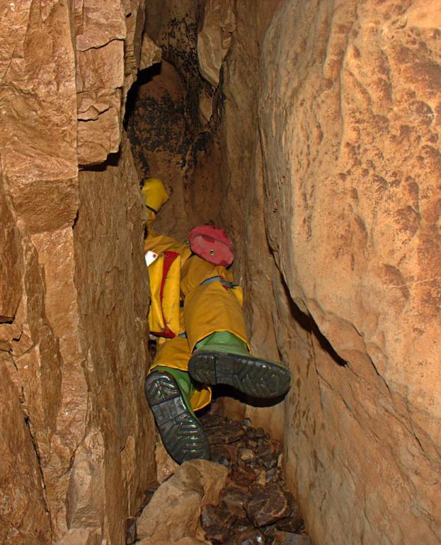 20050821-145250.jpg - Nick peers into the terminal sump