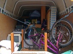 Loaded van