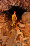 Gaynor by some fine gour pools in Easy Passage
