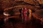 Chris, John and Gaynor returning through the River Styx