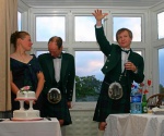 Best Man Phil tells tall stories of the groom