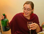 Sarah enjoying the hospitality